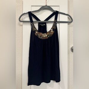 Forever 21 Embellished Navy Sleeveless Top | Size S 🤍✨